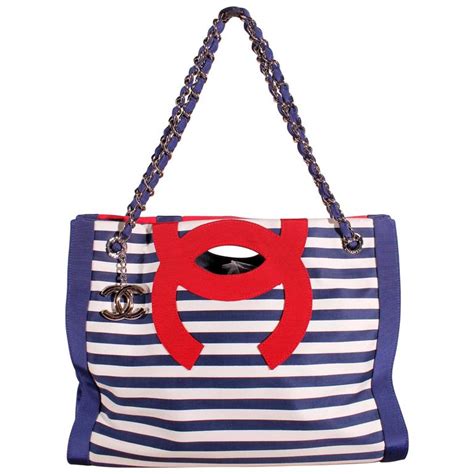 red white and blue chanel bag|chanel blue fabric bag.